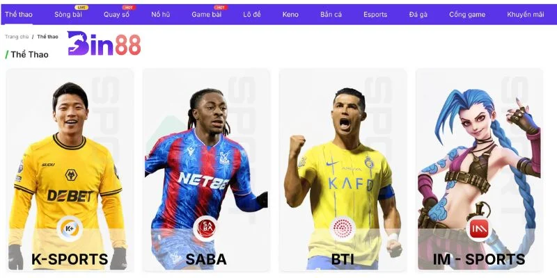 Cá cược thể thao sảnh game hấp dẫn các bet thủ với kèo chơi đậm sâu.